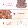 Christmas Tree, Artificial Pencil Christmas Tree, Metal Stand, Slim Skinny Xmas Holiday Decoration, for Home, Office - 4 of 4