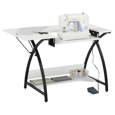 Sew Ready Comet Hobby And Sewing Table Black/White - Studio Designs