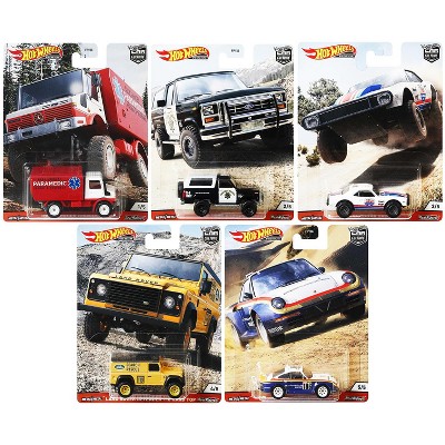 "Wild Terrain" 5 piece Set "Car Culture" Series Diecast Model Cars by Hot Wheels