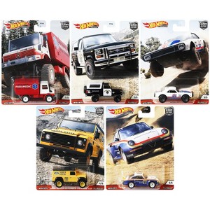 "Wild Terrain" 5 piece Set "Car Culture" Series Diecast Model Cars by Hot Wheels - 1 of 3