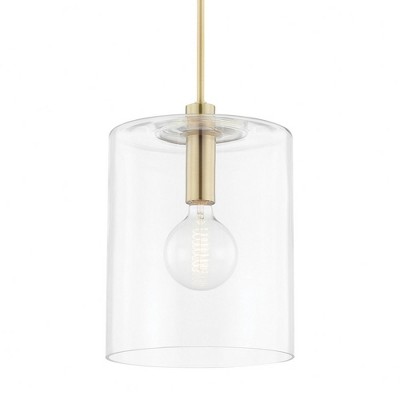 Mitzi Neko 1 - Light Pendant in  Aged Brass Clear Shade