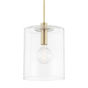 Mitzi Neko 1 - Light Pendant in  Aged Brass Clear Shade - 1 of 2