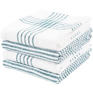 KAF Home Set of 4 Monaco Relaxed Casual Slubbed Kitchen Towel | 100% Cotton Farmhouse Dish Towel, 18 x 28 Inches | Set of 4 - 1 of 4