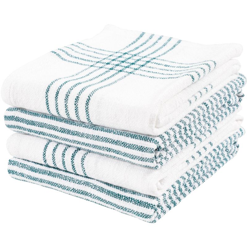 KAF Home Set of 4 Monaco Relaxed Casual Slubbed Kitchen Towel | 100% Cotton Farmhouse Dish Towel, 18 x 28 Inches | Set of 4, 1 of 5