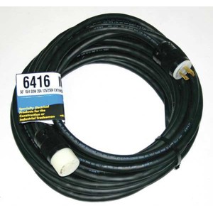 Southwire  Extension Cord,50ft,10Ga,20A,SOW,Blk 6416 - 1 of 1