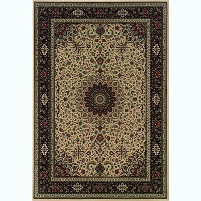 Oriental Weavers Ariana 095I8 Ivory/ Black Indoor Area Rug - 2'7" x 9'4"