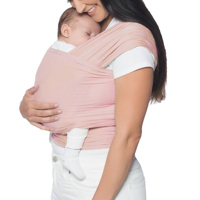 Ergobaby Baby Wrap Aura - Lightweight Stretchy Wrap for Infants and Newborns 7 to 25 lbs - Blush Pink Wrap