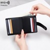 BEAFUP RFID Blocking Women's Wallet - PU Leather Slim Card Holder with 14 Card Slots & 1 Bill Compartment for Travel, Daily Use - 4 of 4