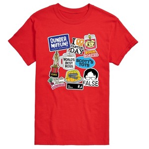 Men's - The Office - The Office Stickers Short Sleeve Graphic T-Shirt - 1 of 3