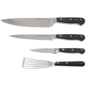 Wusthof Classic 3-Piece Chef's Knife Set #1120160301 with Wusthof Gourmet 6½” Slotted Fish Spatula #9035092117 - 1 of 4