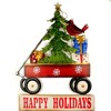 Direct International 30.25 In Wagon W/ Christmas Tree Yard Decor Landscape Stake Poke Decorative Garden Stakes - 3 of 3