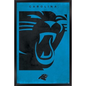 Trends International NFL Carolina Panthers - Logo 25 Framed Wall Poster Prints - 1 of 4