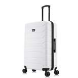 InUSA Trend Lightweight Hardside Large Checked Spinner Suitcase