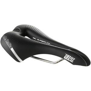 Selle Italia Diva Gel Superflow Saddle - Black Rail Material: Titanium Width: 135 - 1 of 4