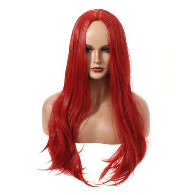 Unique Bargains Women's Straight Hair Wigs 24" with Wig Cap