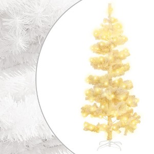 Swirl Christmas Tree White PVC 4.9 feet Christmas Tree Spiral - 1 of 4