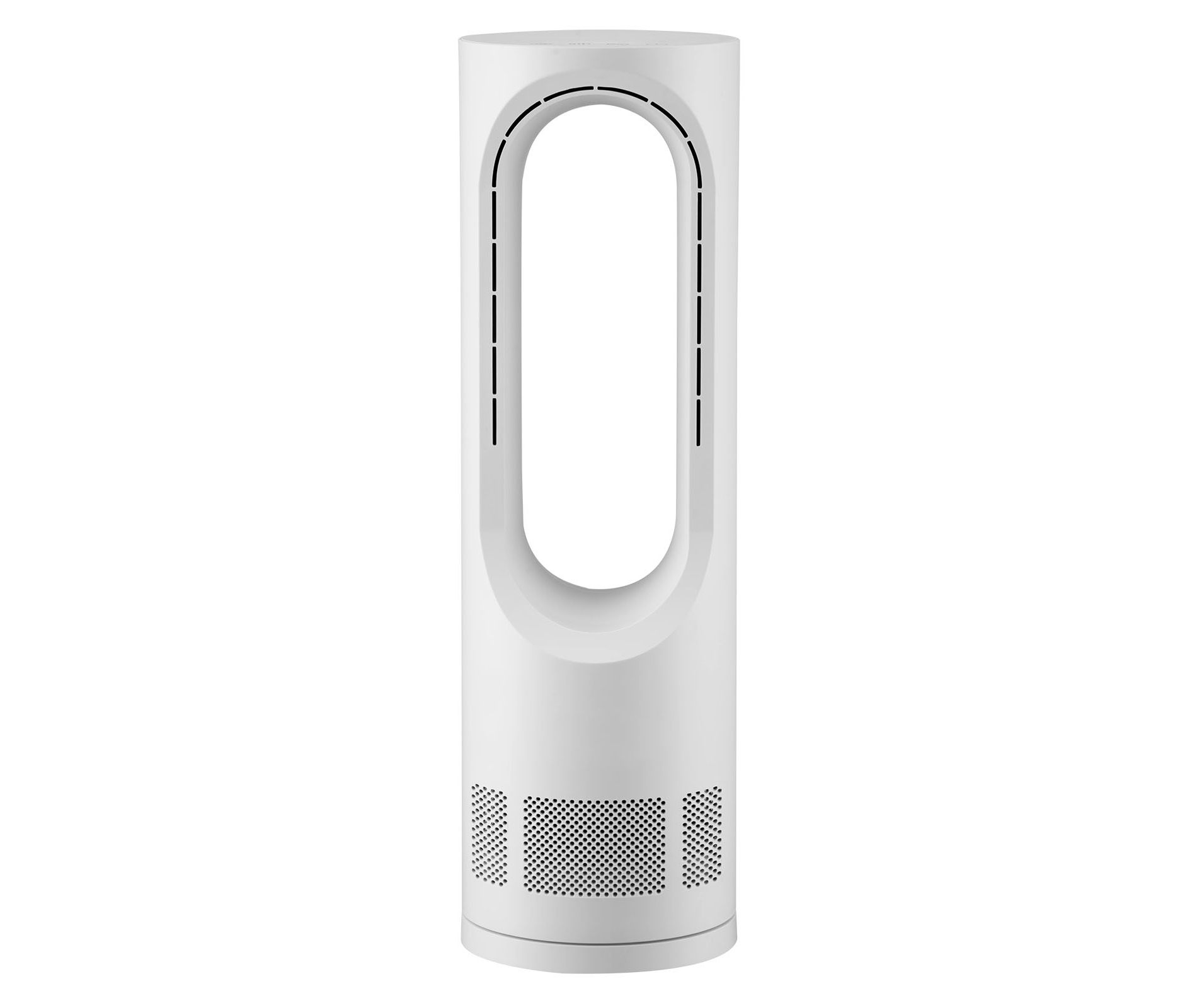 VEVOR Desk Fan Bladeless, 17 inch Office Table Fan Small Quite, 5 Speeds Adjustment, 0-9H Timer, 60-Degree Oscillation, Touch Control, White