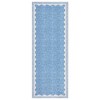 Scalloped Pattern Rugs for Living Room Bedroom Soft Non Slip Low Pile Throw Carpet Washable Foldable Area Rug - 4 of 4