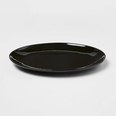 10" Stoneware Avesta Oval Serving Platter Black - Project 62™