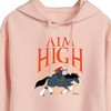 Women's - Disney - Merida Aim High Bow & Arrow Cropped Graphic Hoodie - 2 of 3