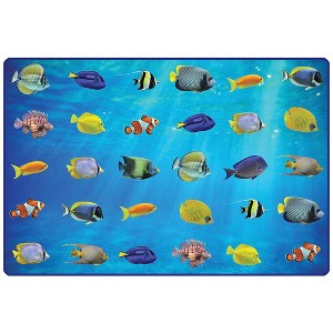 Carpets for Kids Friendly Fish Seating Rug, Rectangle Multicolor 6'x9' - 1 of 4