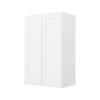 HOMLUX Easy-DIY 12 in D in Shaker White Ready to Assemble Wall Kitchen Cabinet 2 Doors-2 Shelves - 3 of 4