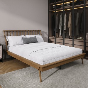 ChaletPosh Wooden Platform Bed - 1 of 4