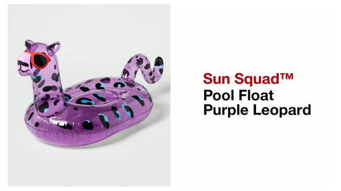 Pool Float Purple Leopard - Sun Squad&#8482;, 2 of 6, play video