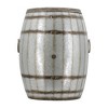 Vynxaria Rustic Wine Barrel Drum Side Table ¨C Multi-Use Accent with Storage - 2 of 4
