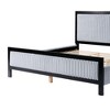 NicBex Queen Size Upholstered Bed Frame with Fluffy and Soft Headboard,Platform Bed Frame with Wood Slats Support,Noise-Free,Easy Assembly,Gray+Black - 4 of 4