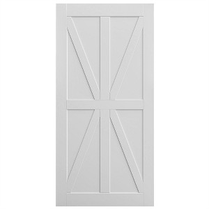 COWLOWN Barn Door Slab with Sliding Hardware Kit, 6.6FT Track + Floor Guide + Handle, Moisture-proof Interior Door - 1 of 4