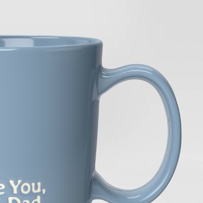 16oz Father&#39;s Day Stoneware Love You Dad Mug Blue - Threshold&#8482;_1