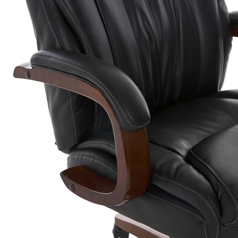 Big and Tall Edmonton Executive Bonded Leather Office Chair Black - La-Z-Boy, 6 of 12