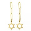 Hollywood Sensation Star Dangle Earrings 2 Inches Gold - 2 of 4