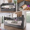 ALEXOUN Twin Size Daybed with Lift-Up Storage - Modern Velvet Upholstered Backrest Bed Frame for Living Room,Bedroom,Studio Apartments - 2 of 4