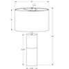 Monarch Specialties Lighting 25inchH Table Lamp Black Concrete Black Shade Contemporary - 4 of 4