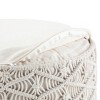 NicBex Round Macrame Pouf Ottoman Versatile Accent Furniture for Comfort and Additional Seating, Natural - 2 of 4