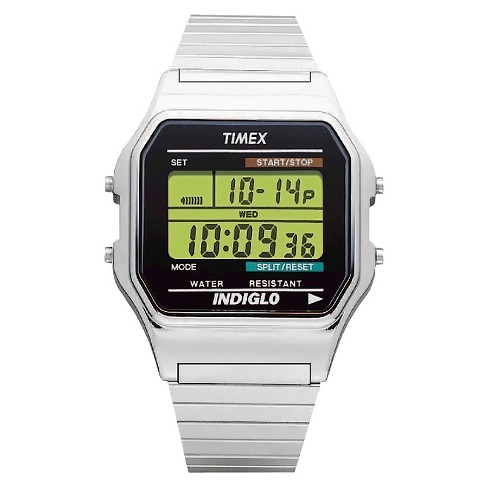 Men's Timex Classic Digital Expansion Band Watch - Light Silver T785879j :  Target