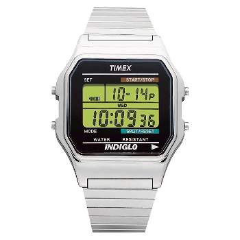 Men's Timex Classic Digital Expansion Band Watch - Light Silver T785879J