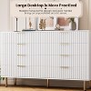 Fluted 8-Drawer Double Dresser, Modern Wide Storage Chest with Deep Drawers & Spacious Top, Wooden Organizer for Bedroom, Living Room, Hallway - 4 of 4