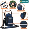 SUN CUBE Water Bottle Holder Strap, Insulated Neoprene Sleeve Bag Carrier, Crossbody Carrying Sling Purse Pouch Pocket Walking Hiking - 3 of 4