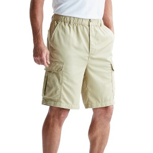 KingSize Men's Big & Tall Knockarounds 8" Full-Elastic Cargo Shorts - 1 of 4