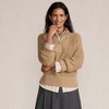 Lands' End Women's Drifter Shaker Wedge Quarter Zip Sweater - 4 of 4