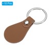 Unique Bargains PU Leather Keychain Fobs Kit with Key Rings for DIY Crafts 10 Pcs - 3 of 4
