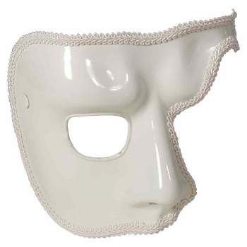 Forum Novelties White Phantom Mardi Gras Costume Half-Mask