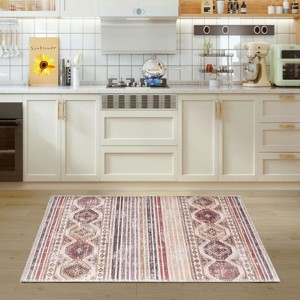 Maxax Machine Printed Vintage Area Rug For Living Room, Hallway Runner, Entryway Rug - 1 of 4
