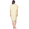 Casual Nights Women's Zipper Front House Dress Short Sleeves Seersucker Woven Housecoat Duster Lounger - 4 of 4