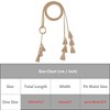 INSPIRE CHIC Women's Woven Braided Rope Tassels Chain Skinny Boho Waist Belts 1 Pc - 4 of 4