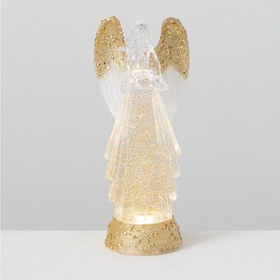 Sullivans LED Shimmer Angel Tabletop Figurine 13"H Gold