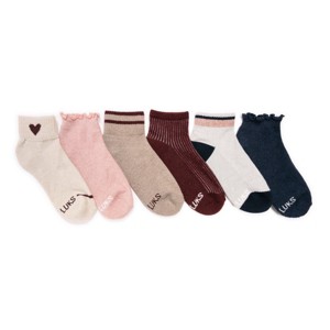 Muk Luks Women's 6 Pack Dream Mini Crew Sock - 1 of 1